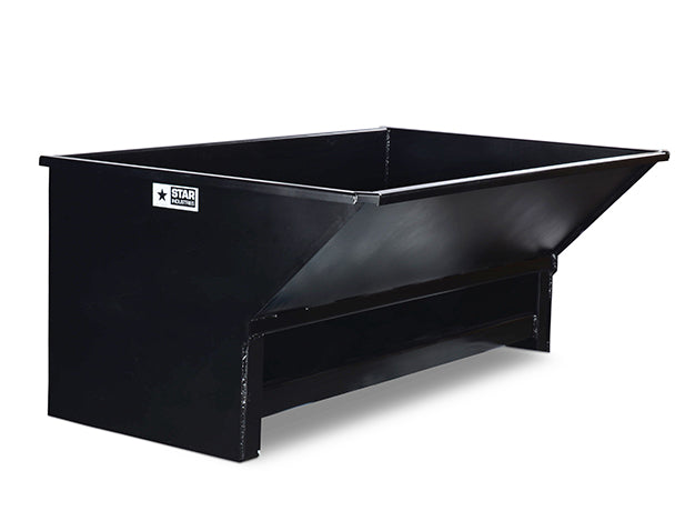 Trash and Waste Hopper for Skid Steer & Telehandler | 48"-84" Width | 1 - 1.75 Cubic Yard | 3/16" Steel | Star Industries
