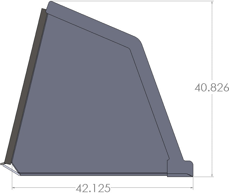 Turkey Litter Bucket | Skid Steer Attachment | High Capacity | 3/16" Steel | 3/4" x 6" Cutting Edge | 1/2" Wear Bars | Optional Bolt-On Reversible Edge | 48"–120"