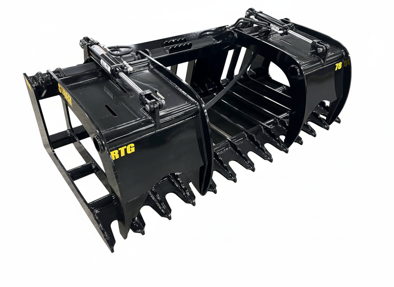 Heavy Duty Grapple Bucket from Stinger Attachments