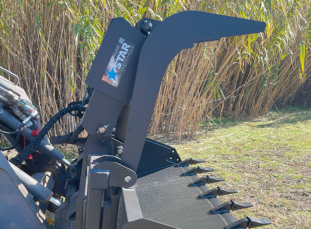 Universal Grapple Adapter for Skid Steer Buckets | Dual Cylinders | Heavy-Duty Steel | Star Industries