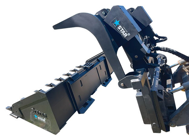 Universal Grapple Adapter for Skid Steer Buckets | Dual Cylinders | Heavy-Duty Steel | Star Industries