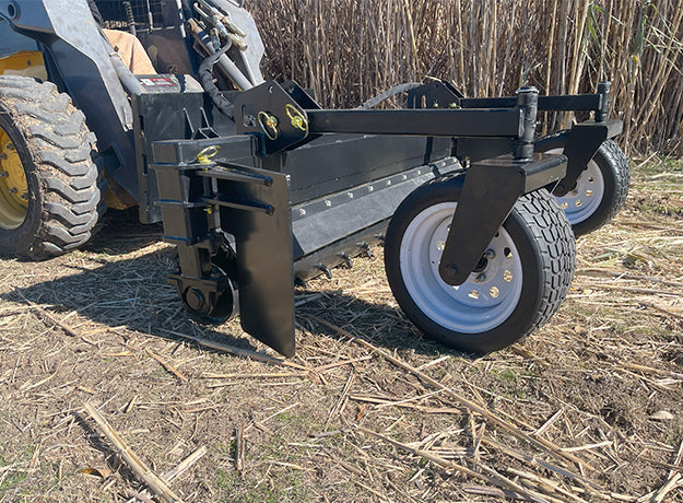 72" Power Rake for Skid Steer | Bi-Directional Drum | Carbide Teeth | Star Industries