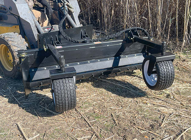 72" Power Rake for Skid Steer | Bi-Directional Drum | Carbide Teeth | Star Industries