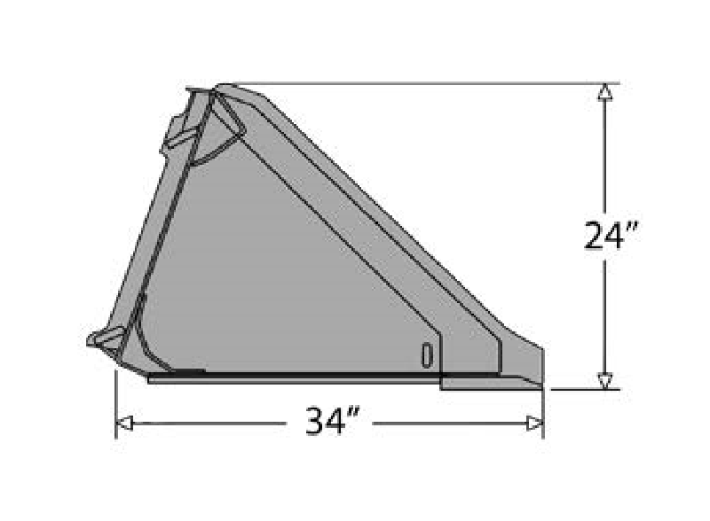 Extreme Duty Skid Steer Bucket for Skid Steer | 72"-96" | AR400 Wear Plates | Reinforced Construction | Star Industries