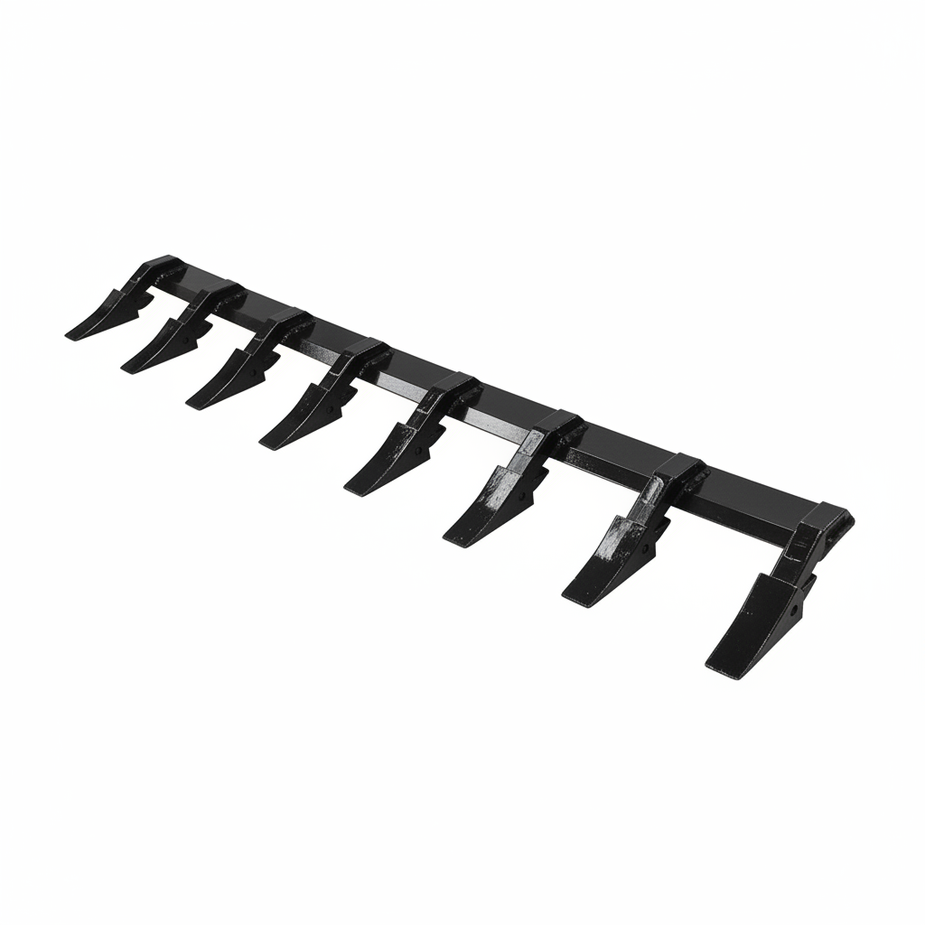 Tractor Tooth Skid Steer / Compact Tractor Tooth Bar – Convert Your Smooth Bucket for ...