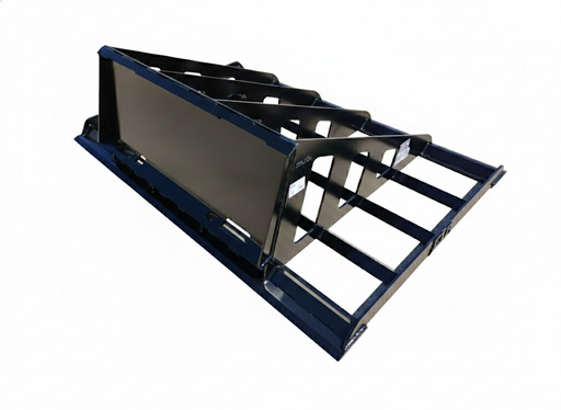 Skid Steer Land Plane by EIP, heavy-duty steel, dual cutting edges, ideal for gravel road leveling.